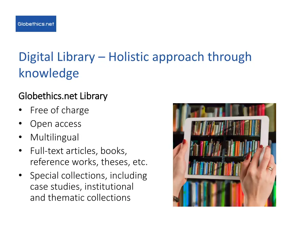 digital library holistic approach through