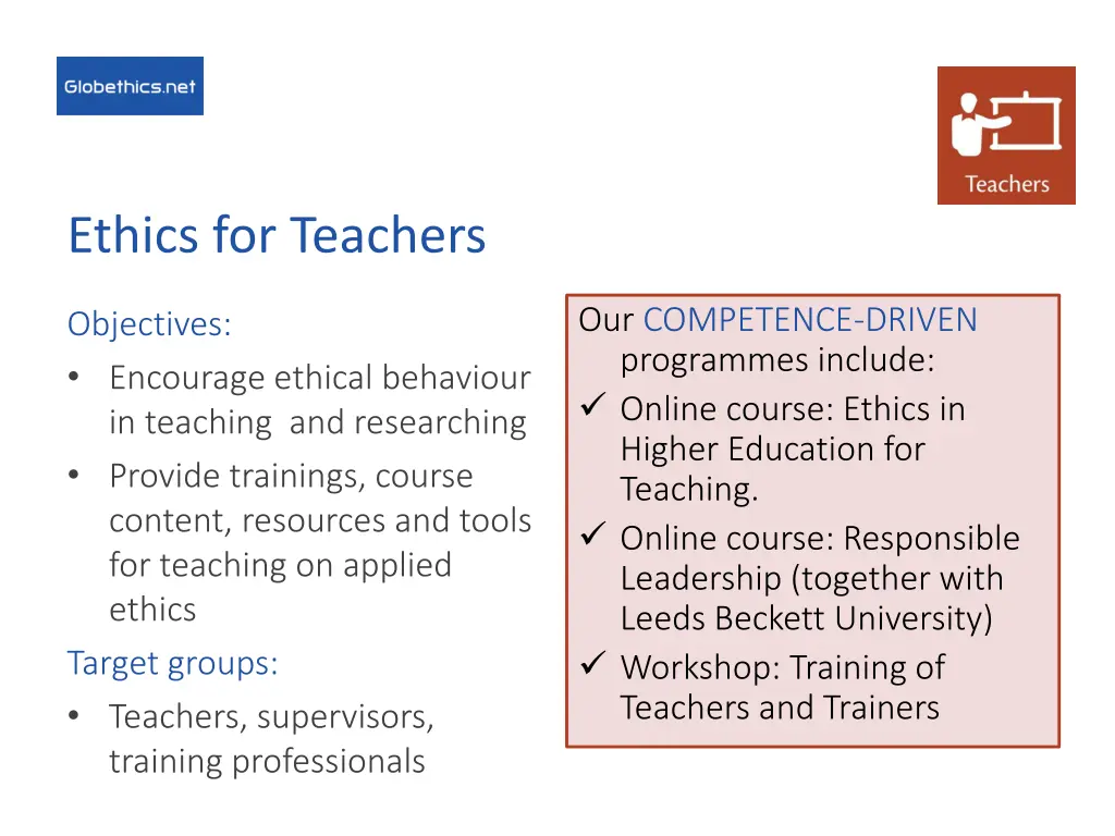 ethics for teachers