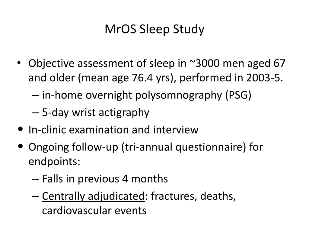 mros sleep study