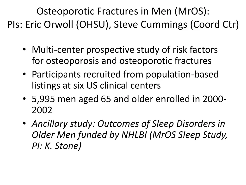 osteoporotic fractures in men mros pis eric