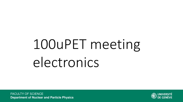 100upet meeting electronics