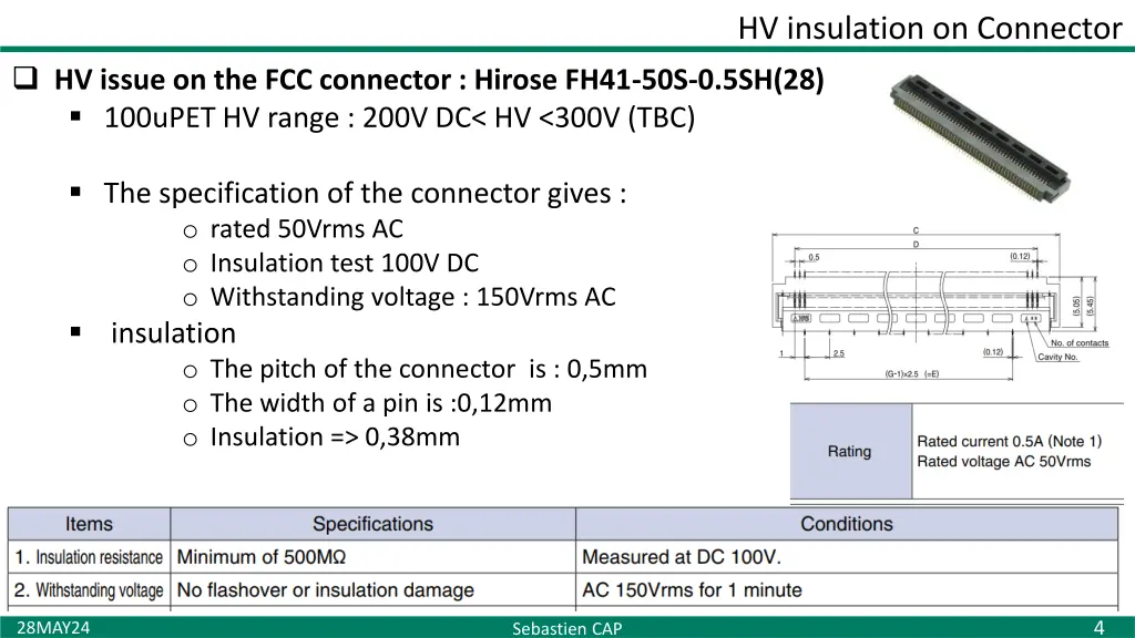 hv insulation on connector
