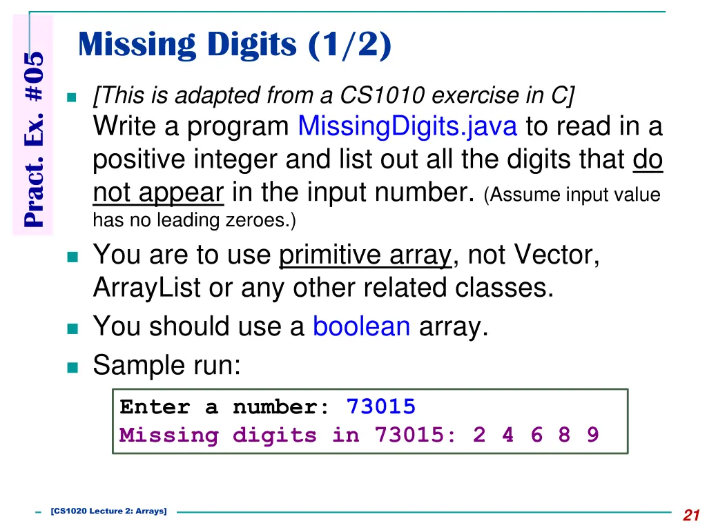 missing digits 1 2