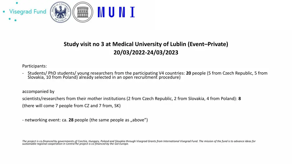study visit no 3 at medical university of lublin