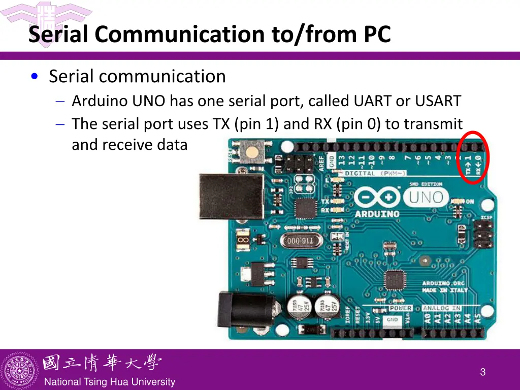 serial communication to from pc