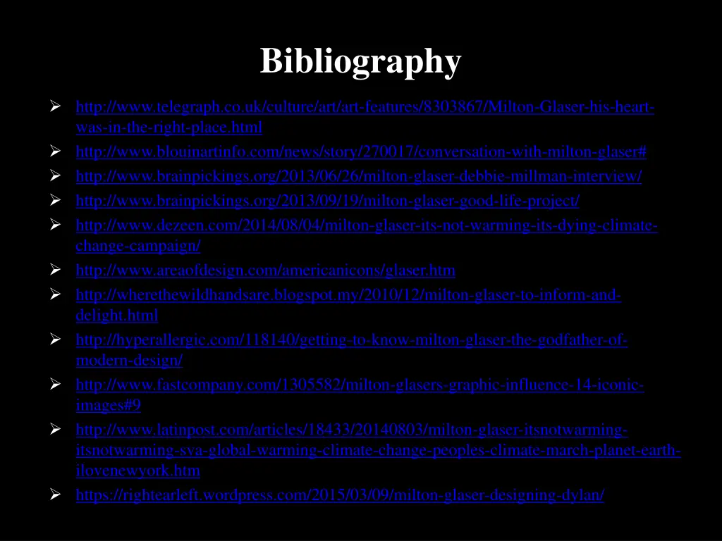 bibliography