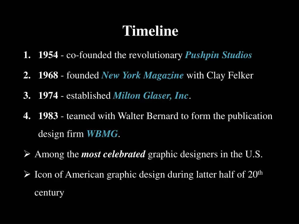 timeline