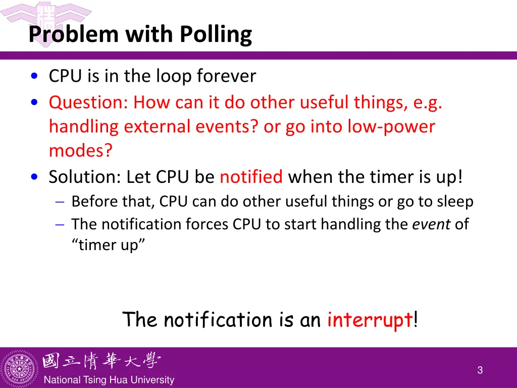 problem with polling