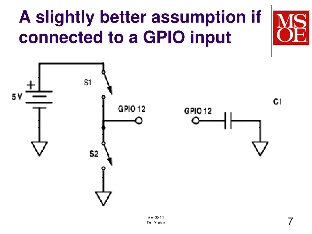 a slightly better assumption if connected