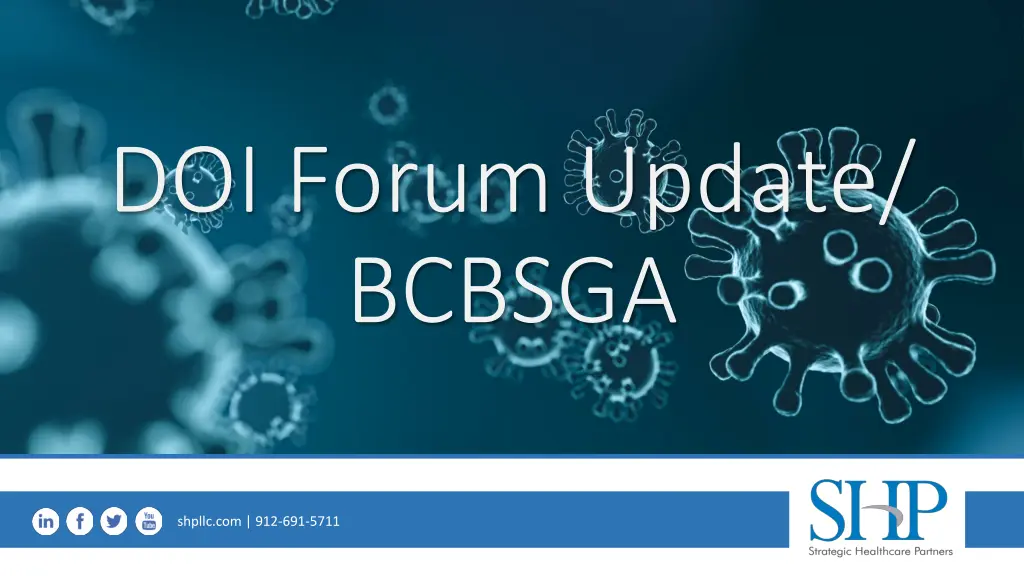 doi forum update bcbsga