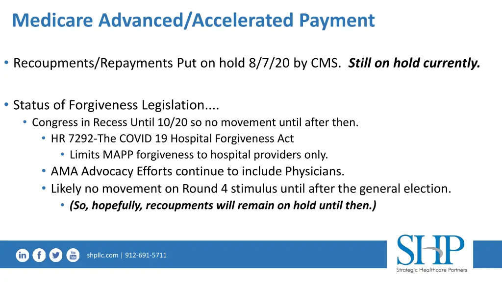 medicare advanced accelerated payment