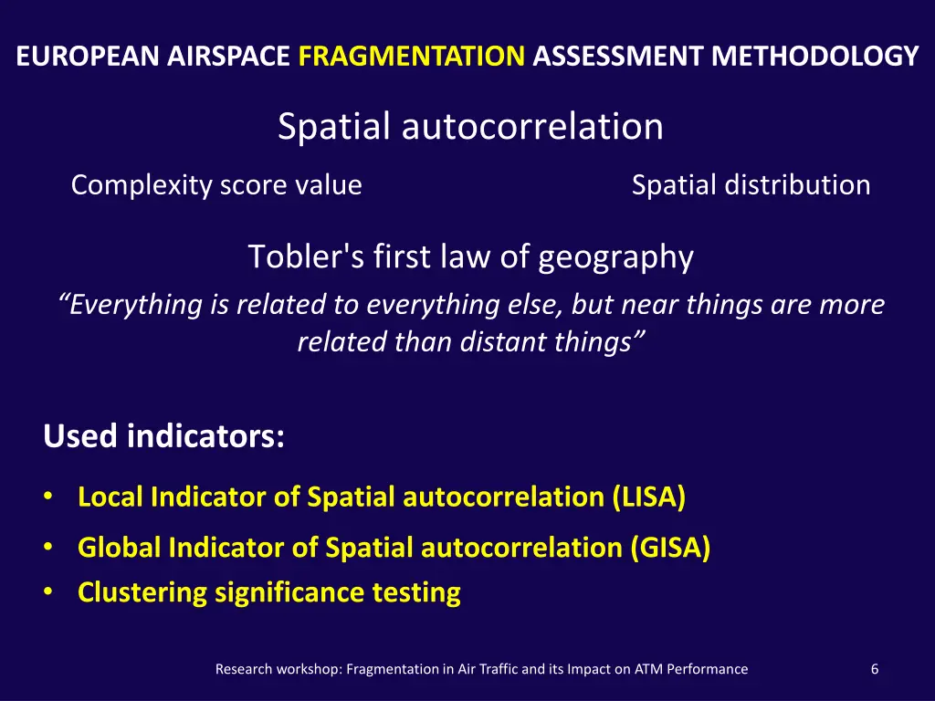 european airspace fragmentation assessment