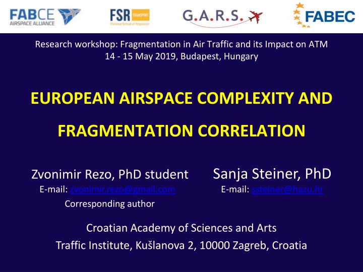research workshop fragmentation in air traffic