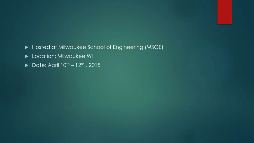 hosted at milwaukee school of engineering msoe
