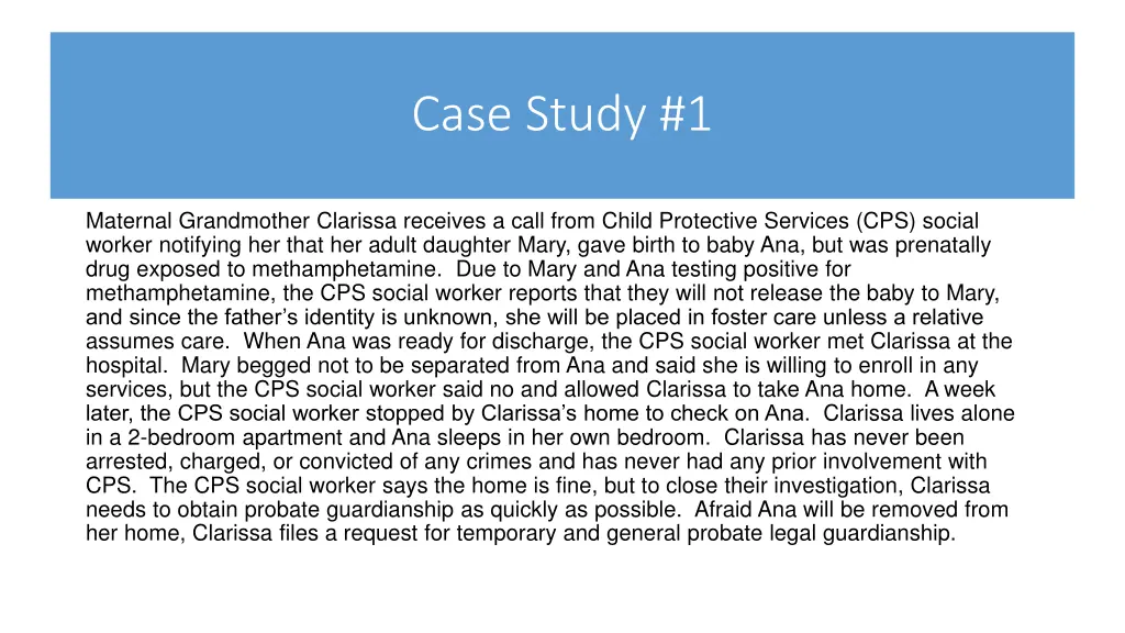 case study 1