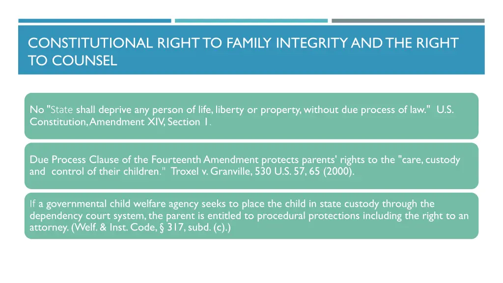 constitutional right to family integrity