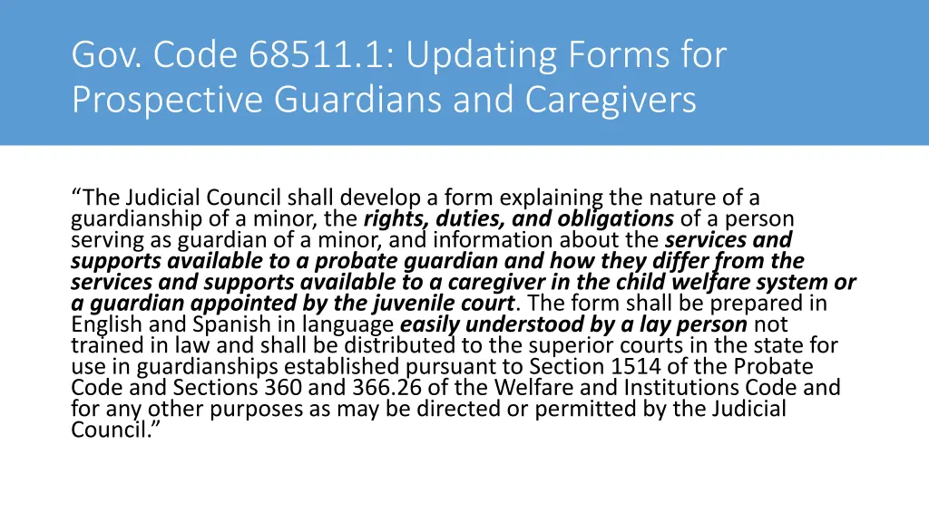 gov code 68511 1 updating forms for prospective