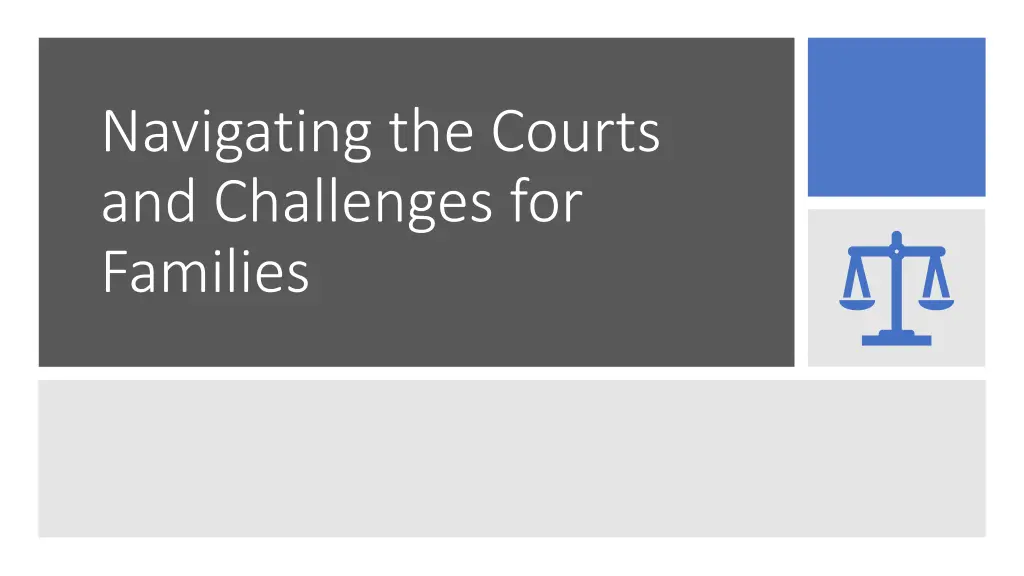 navigating the courts and challenges for families