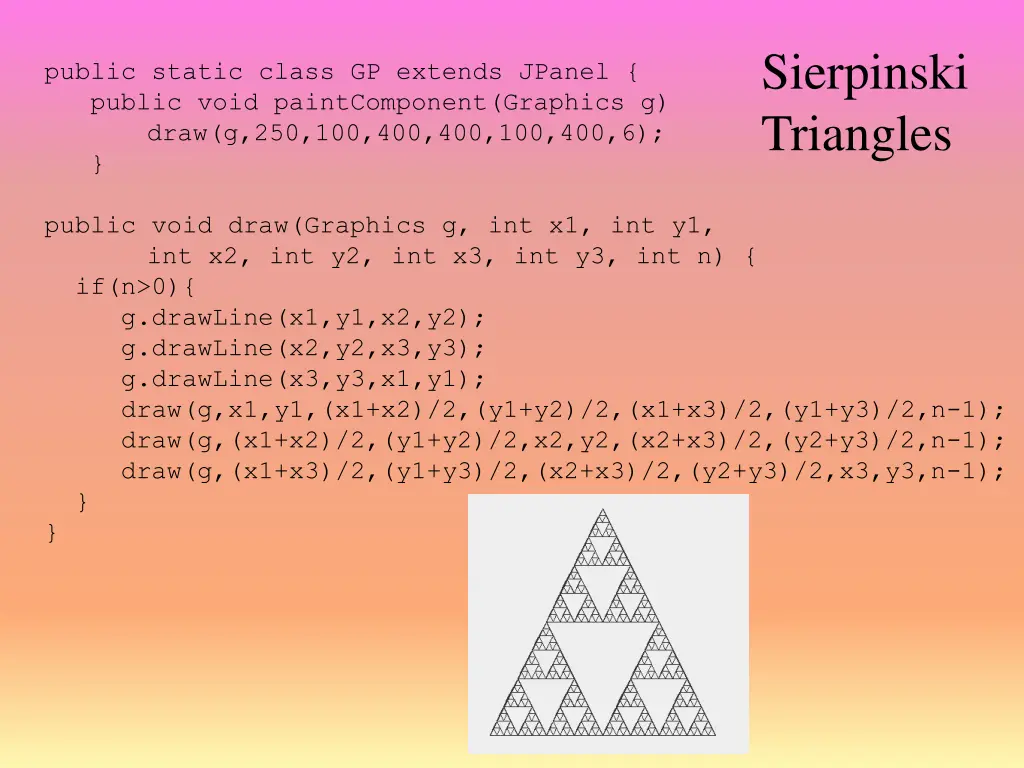 sierpinski triangles