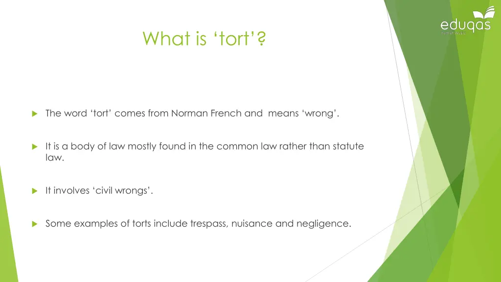 what is tort