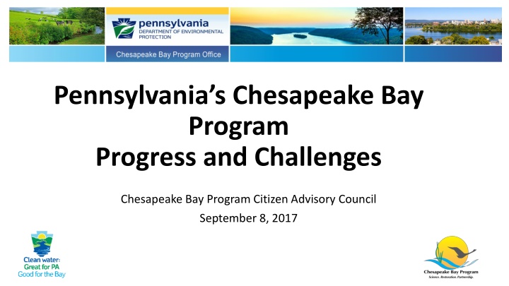 pennsylvania s chesapeake bay program progress