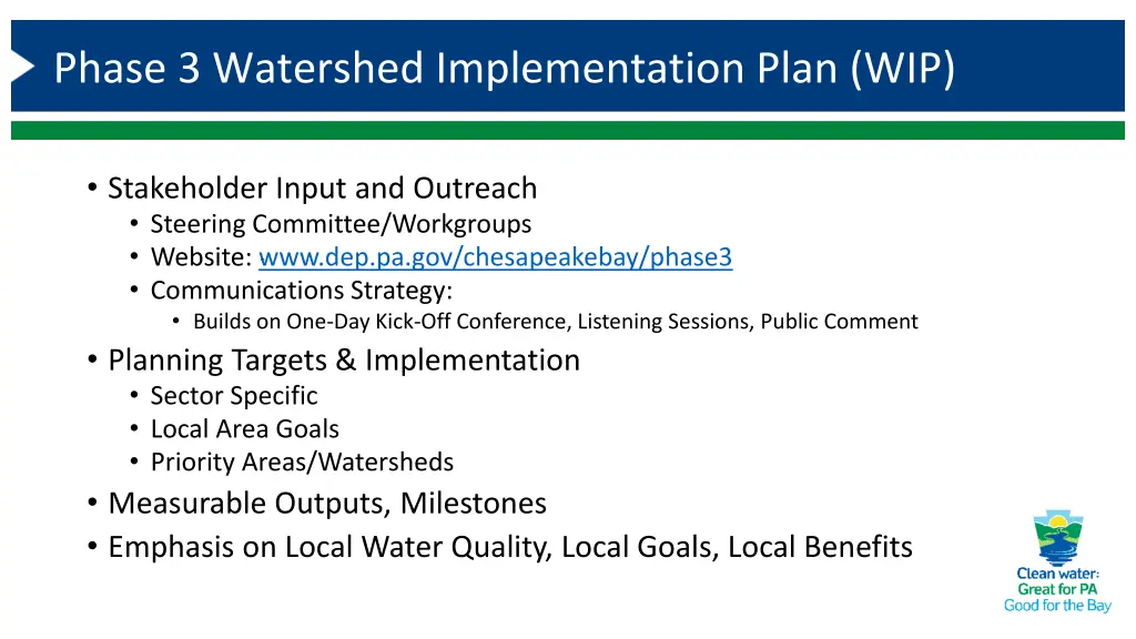 phase 3 watershed implementation plan wip