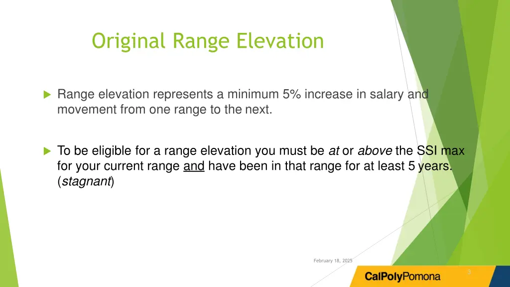 original range elevation