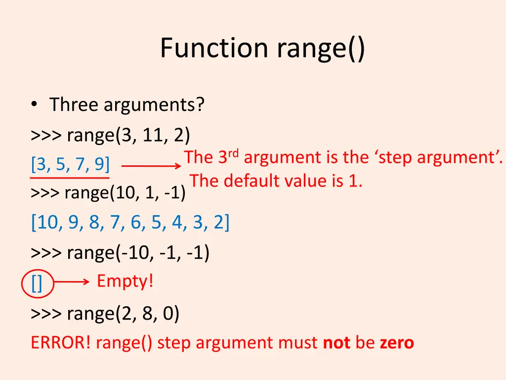 function range 3