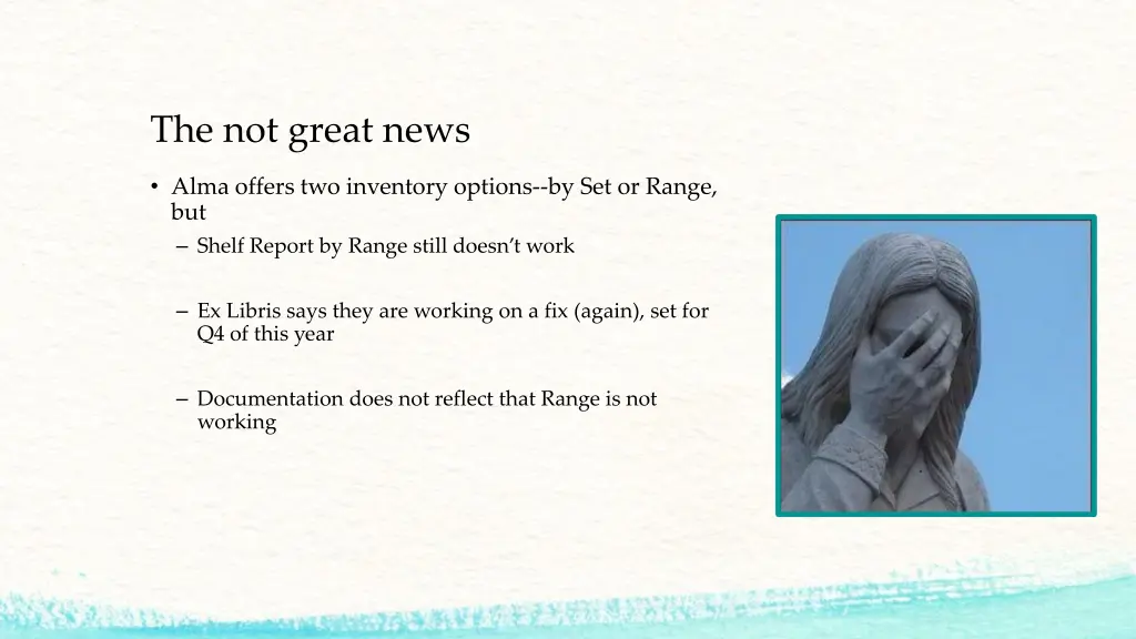 the not great news