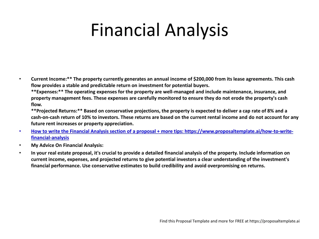 financial analysis