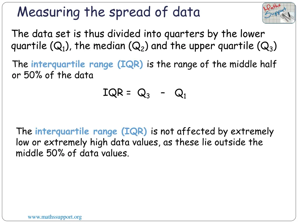 measuring the spread of data 1