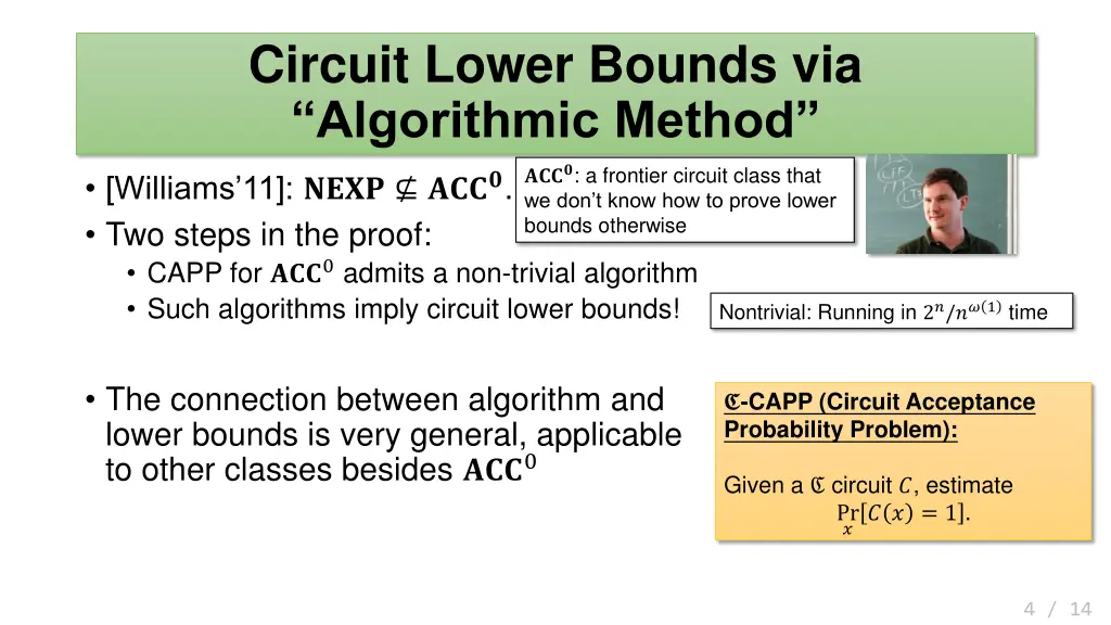 circuit lower bounds via algorithmic method