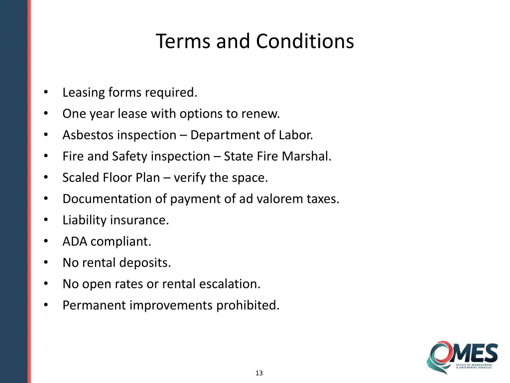 terms and conditions