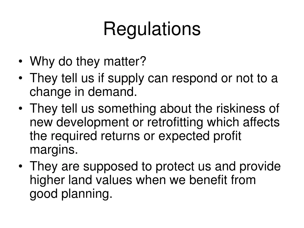 regulations