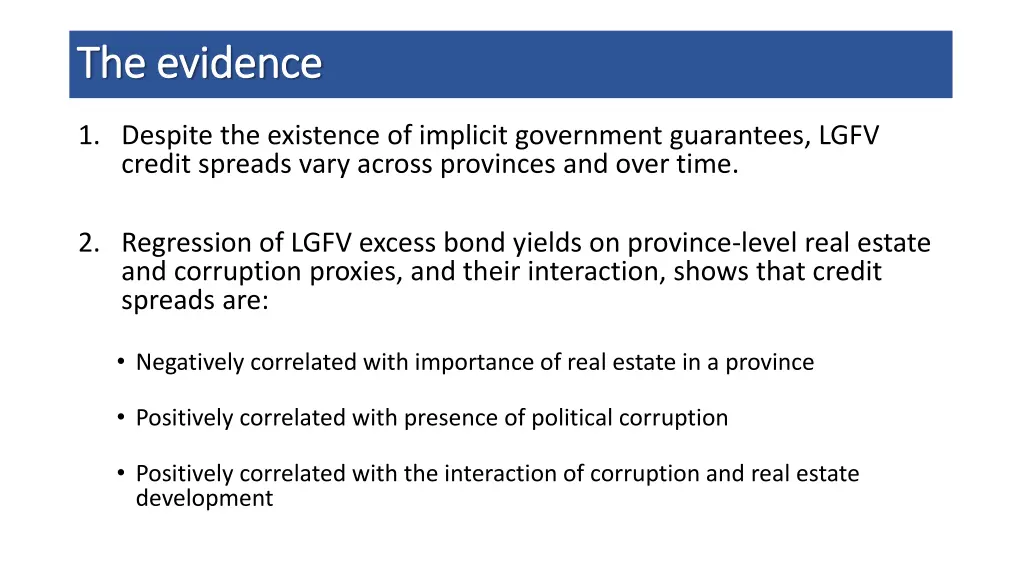 the evidence the evidence