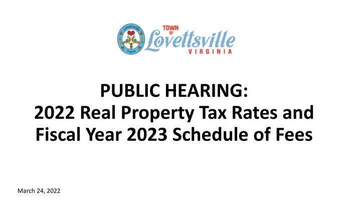 public hearing 2022 real property tax rates