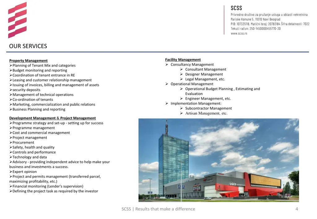 our services