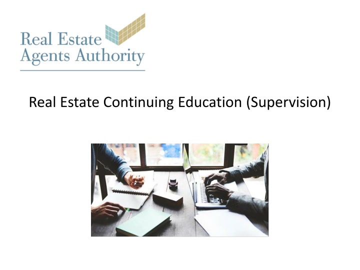 real estate continuing education supervision