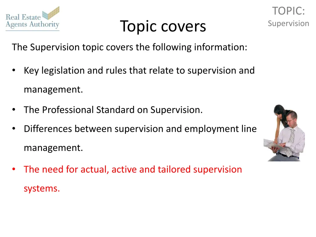 topic supervision