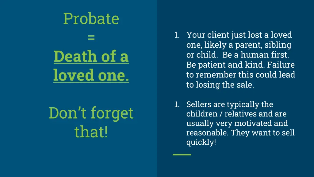probate death of a loved one
