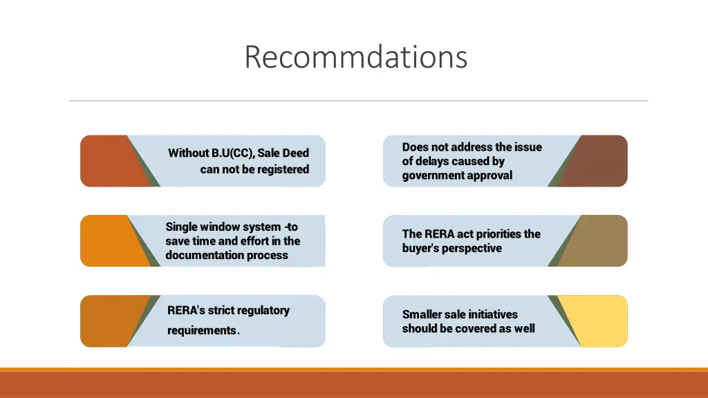 recommdations