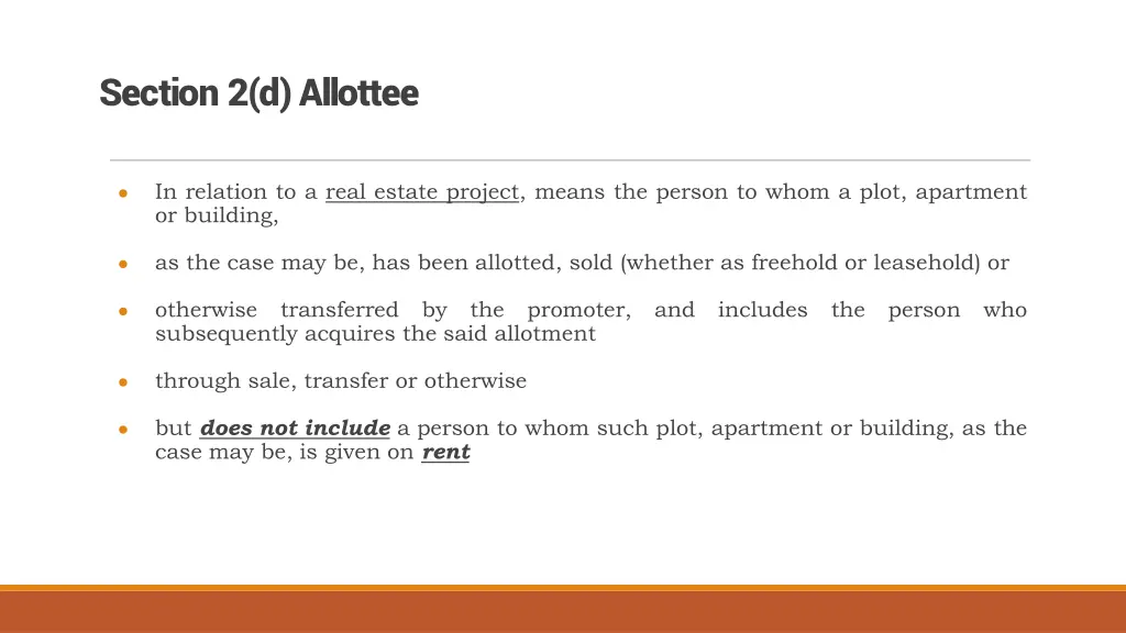 section 2 d allottee