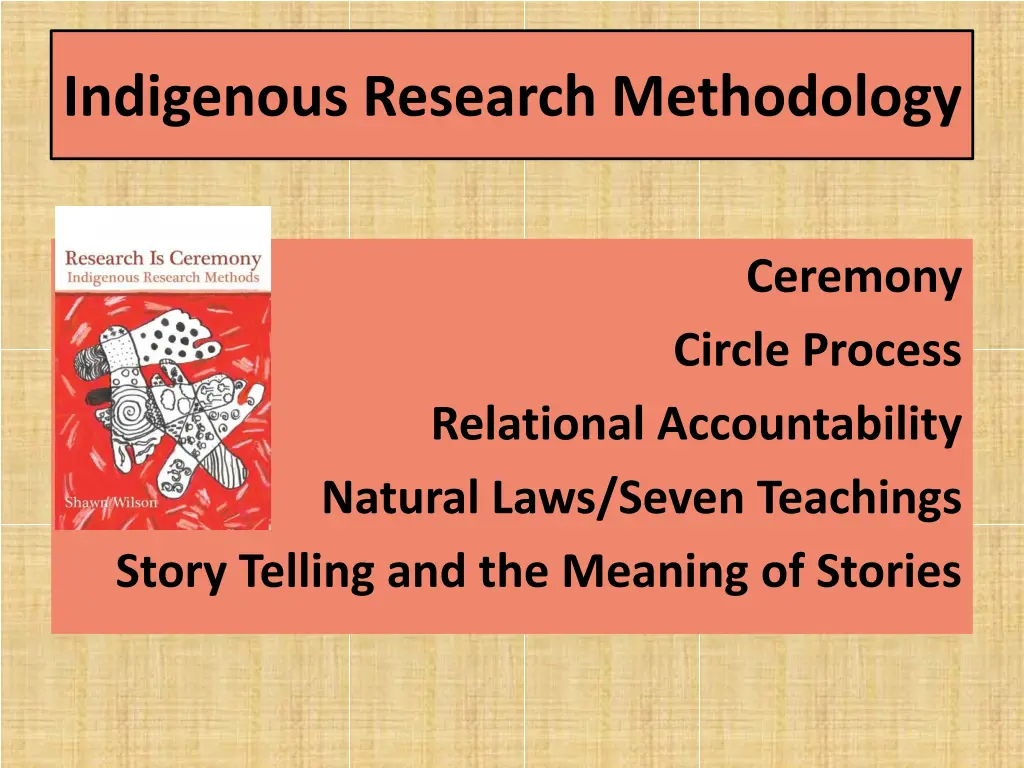 indigenous research methodology