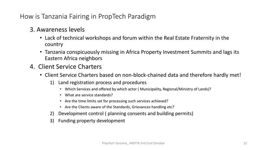 how is tanzania fairing in proptech paradigm