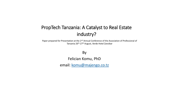 proptech proptech tanzania a catalyst to real