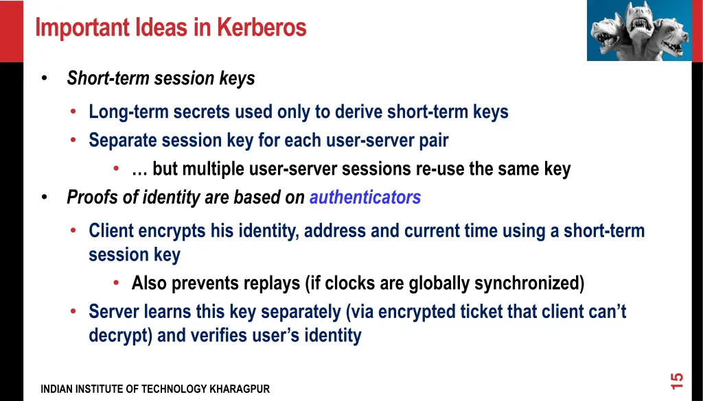 important ideas in kerberos