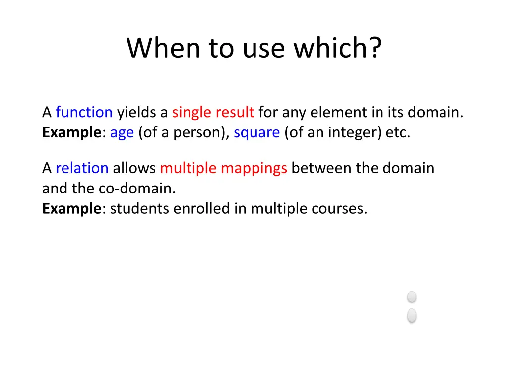 when to use which