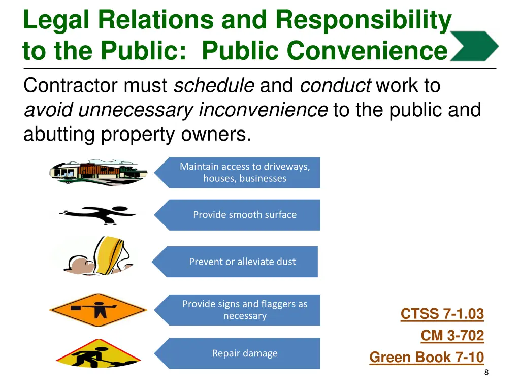 legal relations and responsibility to the public 7
