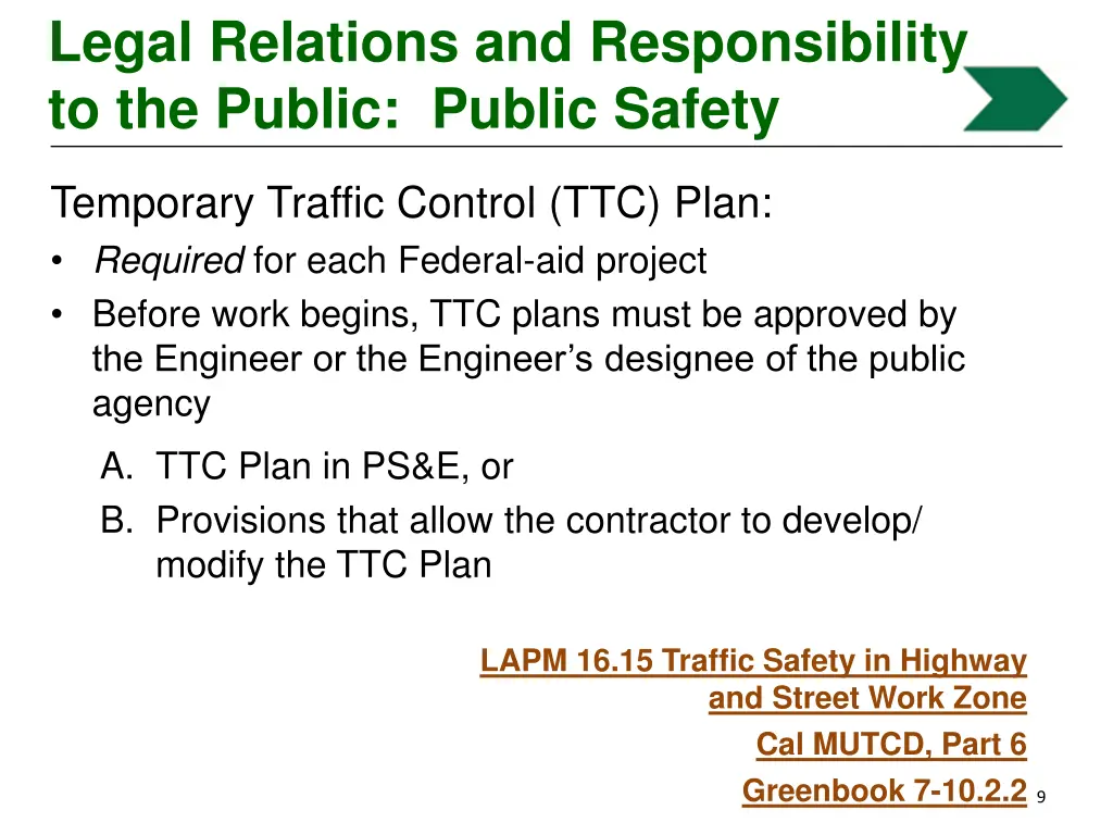 legal relations and responsibility to the public 8