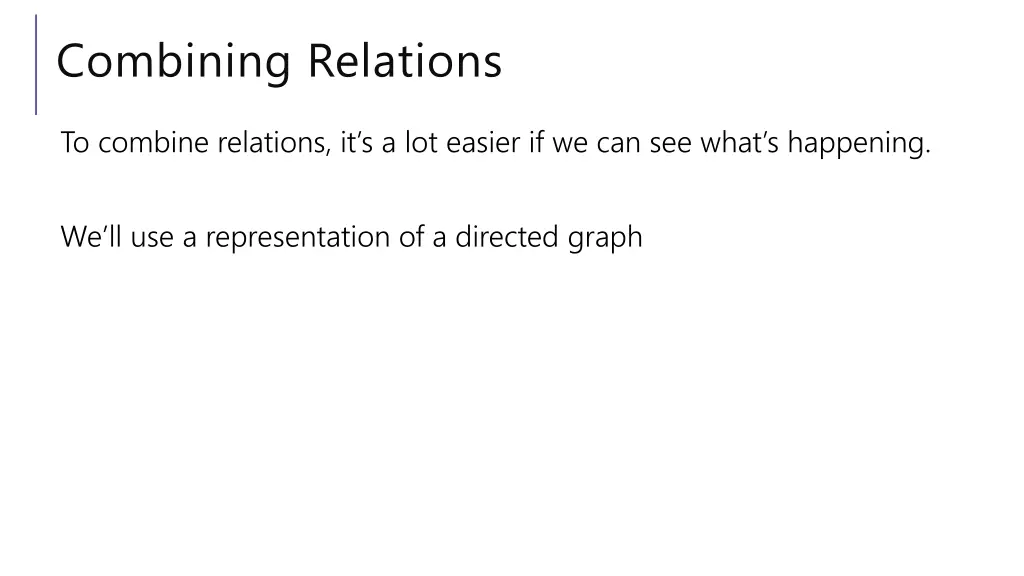combining relations 1